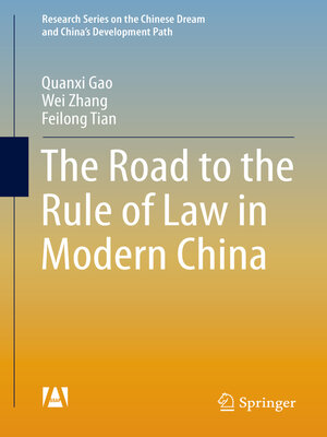 cover image of The Road to the Rule of Law in Modern China